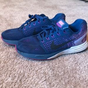 NIKE LunarGlide 7 - navy & purple - preloved♥️
